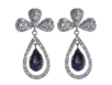 Серьги, серебро 925, аметист,циркон 019 01 21-02906 2010 г инфо 11625r.