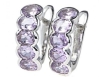 Серьги, серебро 925, аметист 001 01 21spk-00026 2010 г инфо 11633r.